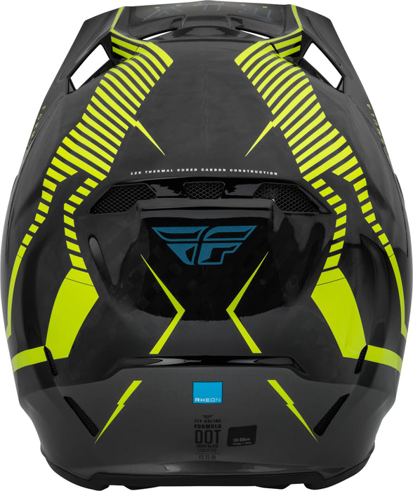 Fly Racing 2023 Adult Formula Carbon Tracer Helmet (Hi-Vis/Black, X-Small)