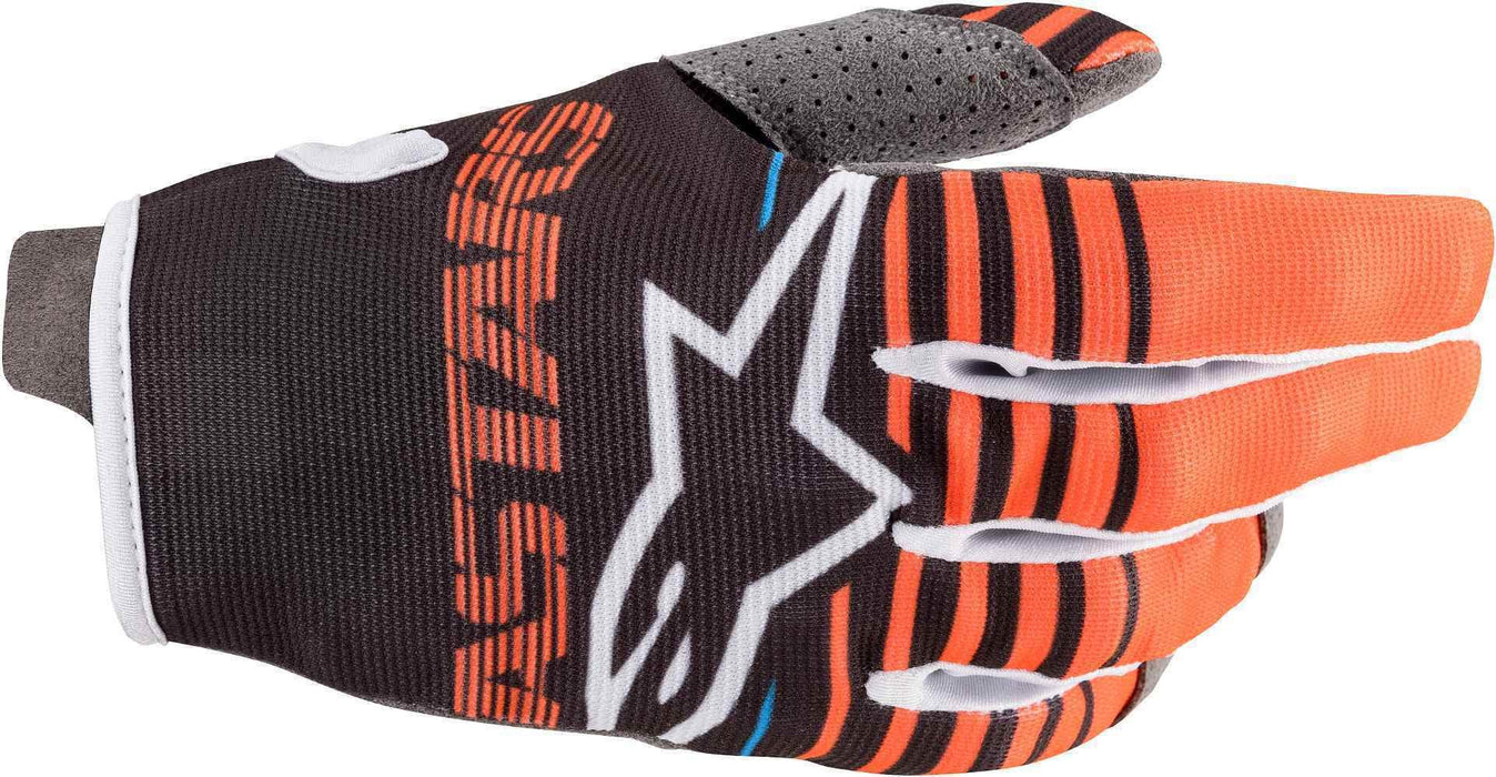 Alpinestars 3541820-1444-XS Youth Radar Gloves Anthracite/Orange Xs