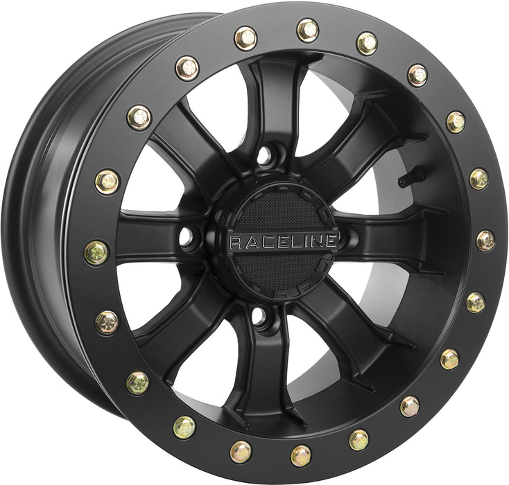 Raceline Mamba Beadlock ATV Wheel - Black [14x8] 4/110 - (4+4) [570-1565]