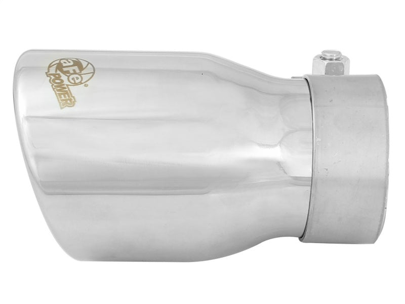 aFe MACH Force-Xp 2.5in Inlet x 3-1/2in Outlet x 6in Length 2.5in 304 Stainless Steel Exhaust Tip 49T25354-P06