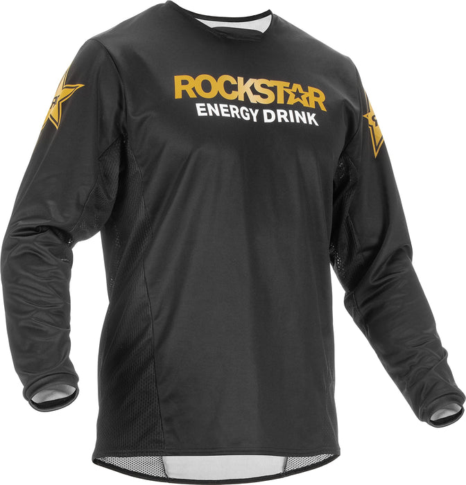 Fly Racing 375-0232X Kinetic Rockstar Jersey Black/Gold 2X