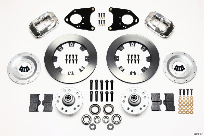 Wilwood Forged Dynalite Front Kit 12.19in Polished 71-80 Pinto/Mustang II Disc & Drum 140-7017-P