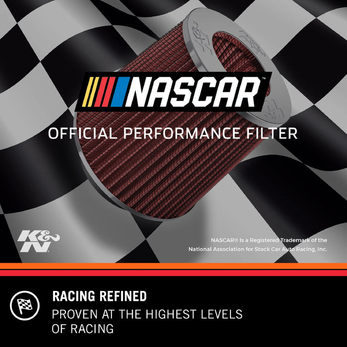 K&N Universal Clamp-On Air Filter: High Performance, Premium, Washable, Replacement Engine Filter: Filter Height: 3.5 In, Flange Length: 0.875 In, Shape: Oval Straight, RC-5004