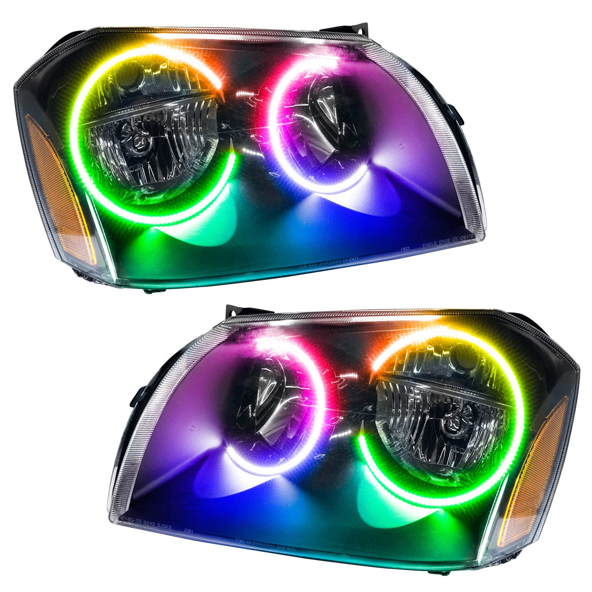 Oracle 05-07 Compatible with Dodge Magnum SMD HL Black ColorSHIFT w/ BC1 Controller SEE WARRANTY 7156-335