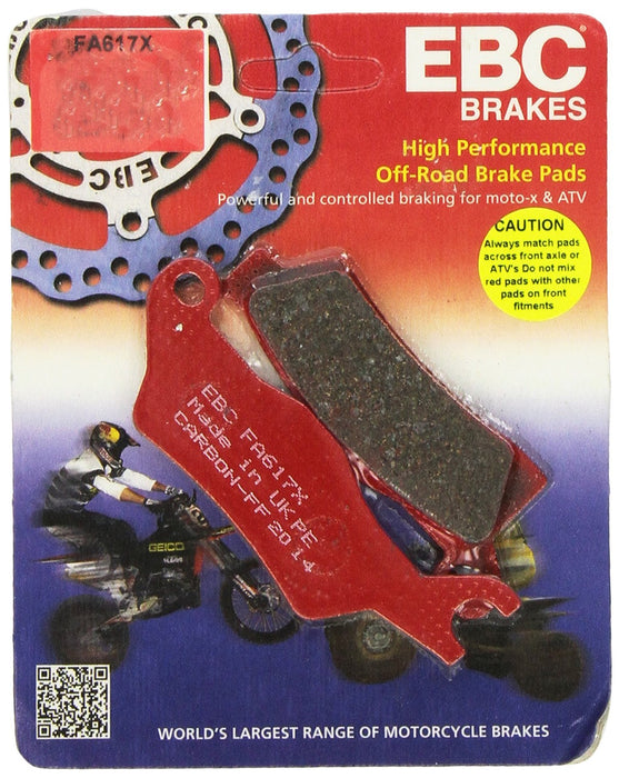 EBC Brakes FA617X Carbon X Series Disc Brake Pad, Black, One-Size