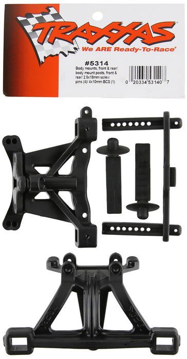 Traxxas 5314 Front and Rear Body Mounts with Posts and Pins 1/16 Revo