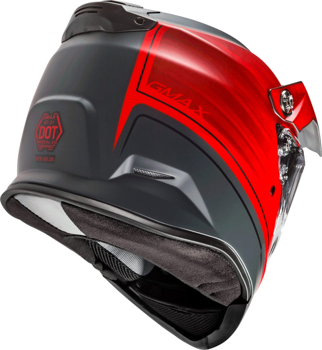 AT-21 Adventure Raley Helmet Matte Grey/RED MD