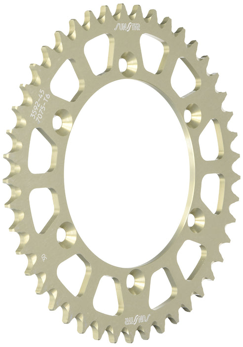 Sunstar 5-359245 Works Triplestar 45-Teeth 520 Chain Size Rear Aluminum Sprocket