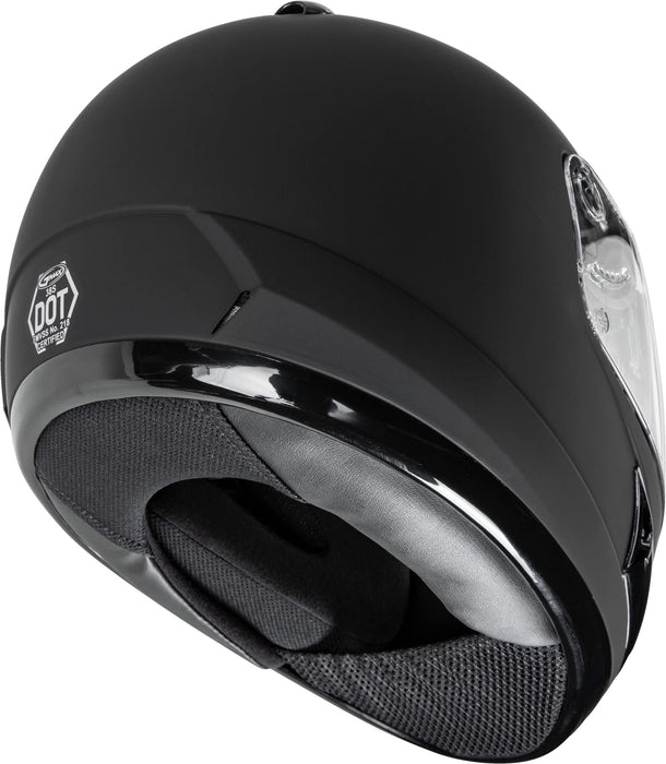 GMAX GM38 Full Face Street Motorcycle Helmet - Flat Black 2X-Large