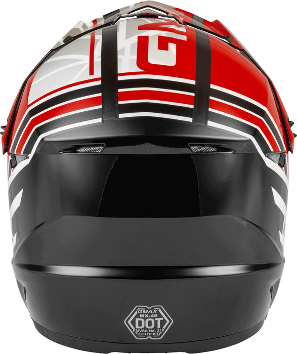 GMAX MX-46 Mega DOT Approved Full-Face Motorcycle Helmet for Off Road Riding and Racing