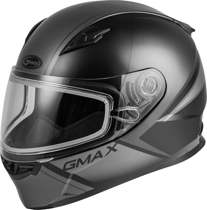 Gmax Ff-49S Full-Face Dual Lens Shield Snow Helmet (Matte Black/Grey, Small) G2495504