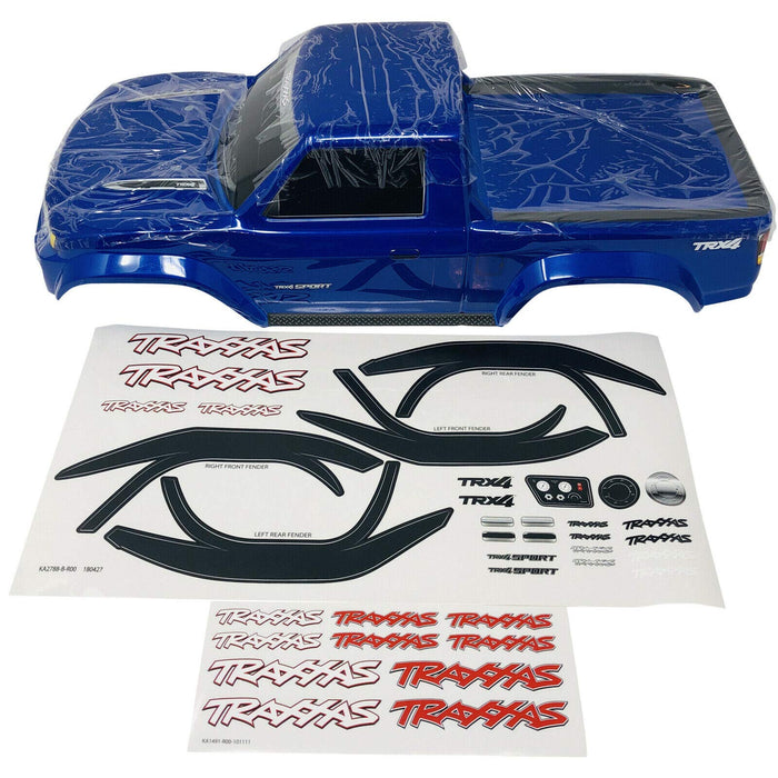 Traxxas 8111 Body (Clear Trimmed Requires Painting)/ Window masks TRX-4 Sport