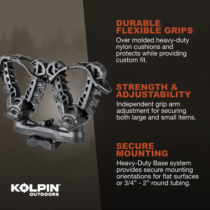 Kolpin 21551 Black Double Rhino Grip, 2 Pack