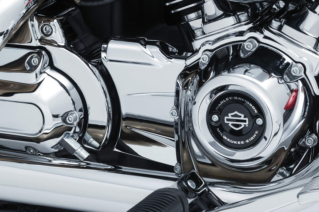 Kuryakyn Motorcycle Accent Accessory: Precision Oil Line Cover For 2018-19 Harley-Davidson Softail Motorcycles, Chrome 6460