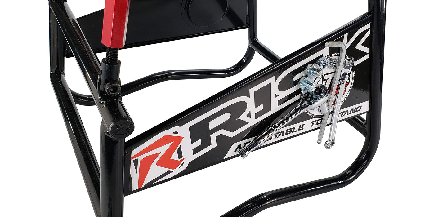 RISK Racing 00381 ATS Adjustable Top Magnetic Motocross/Dirt Bike Stand 16.75" x 16" x 17"