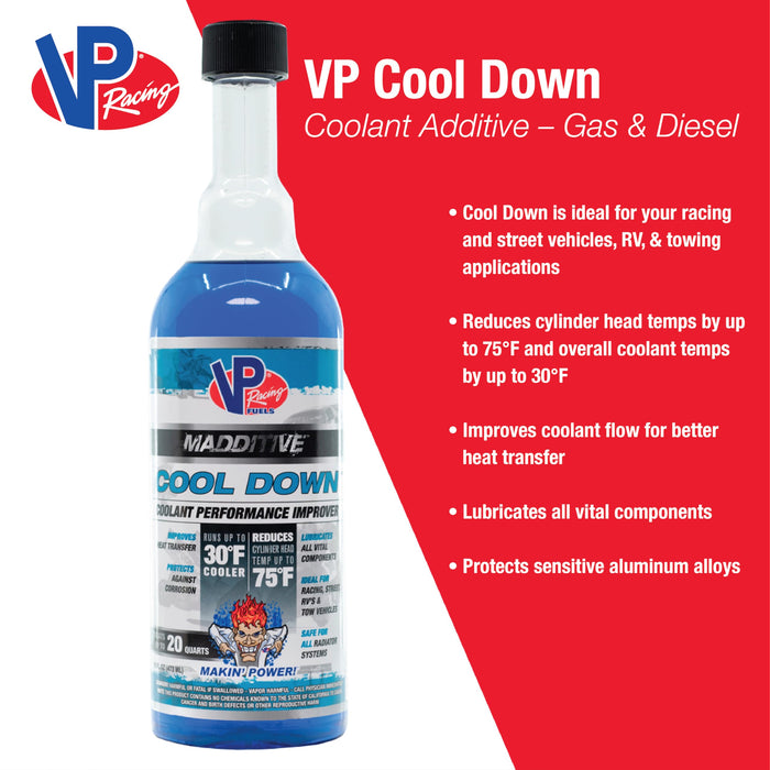 VP Racing Fuels 2085 Cool Down Coolant Performance Improver, 16 Ounces