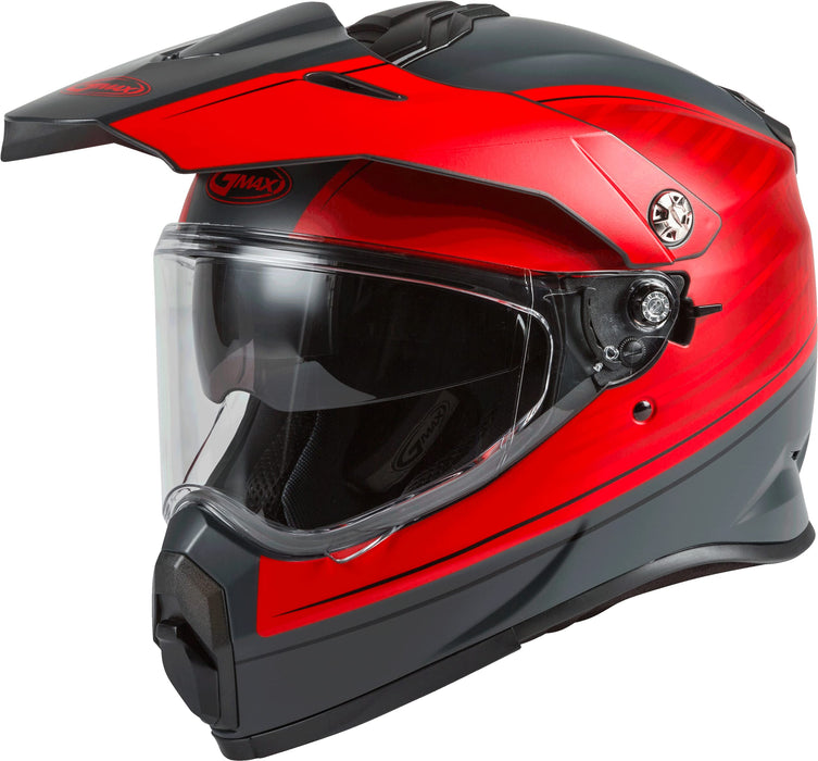 AT-21 Adventure Raley Helmet Matte Grey/RED MD