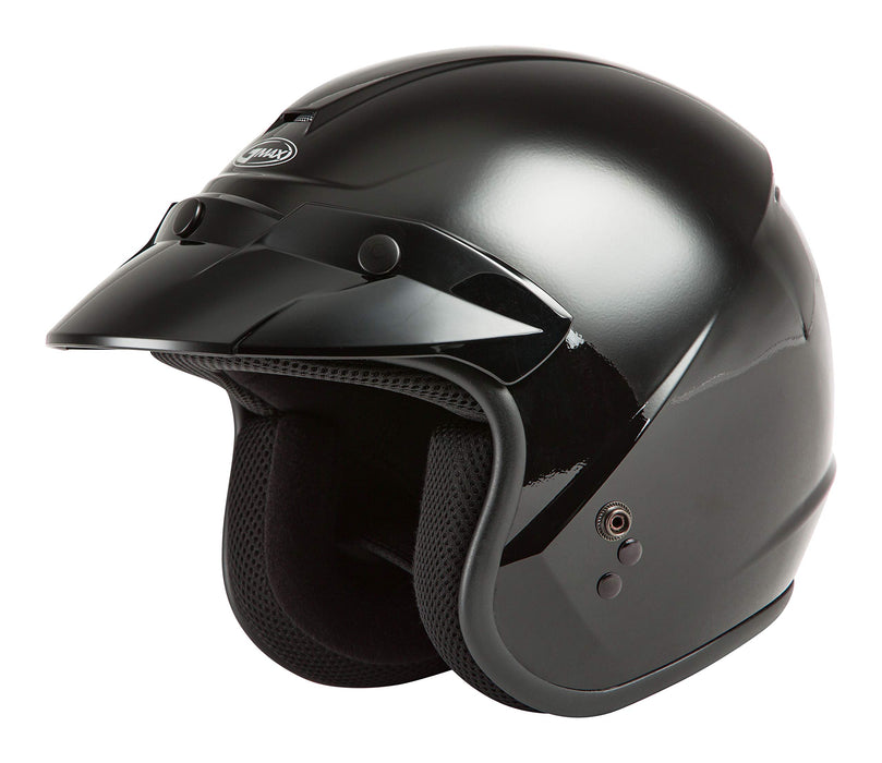 GMAX OF-2 Open-Face Helmet (Black, Medium)