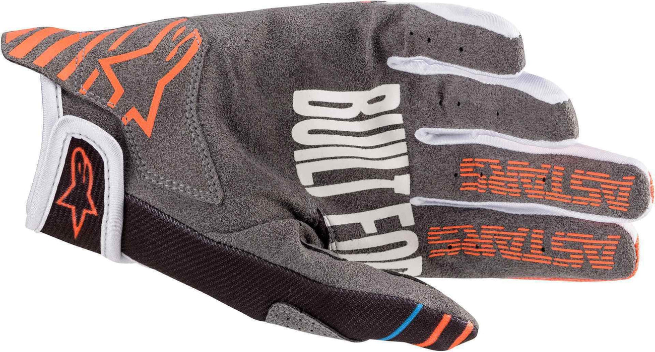 Alpinestars 3541820-1444-XS Youth Radar Gloves Anthracite/Orange Xs