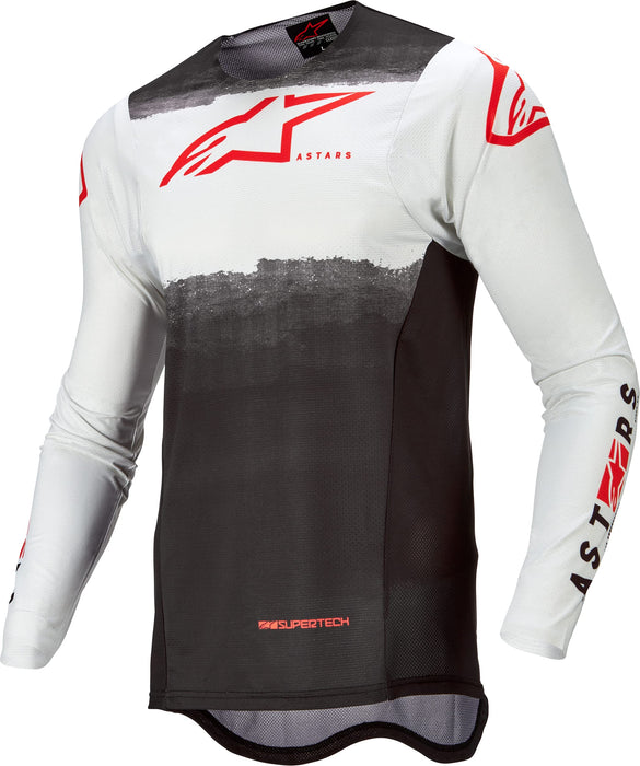 Alpinestars Supertech Foster Jersey White/Black/Red Fluo Md (3760722-233-M)