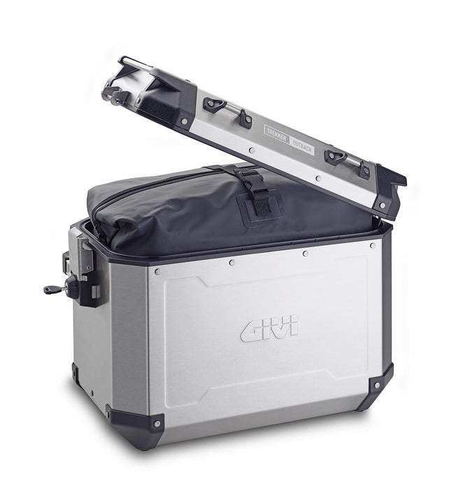 GIVI OBKN48APACK2A Outback Series 48L Aluminum Side Cases Pair (Left and Right) Silver