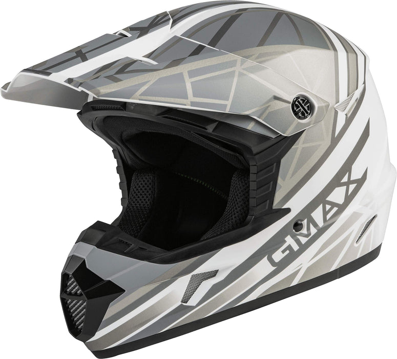 Gmax Youth Mx-46Y Off-Road Mega Helmet Matte Blue/Blk/White Ym D3462621