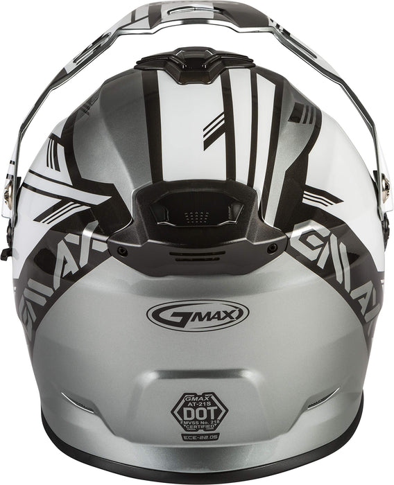 GMAX G2211128 Helmets, Silver/White/Black, 2X-Large