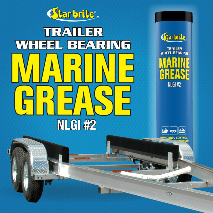 STAR BRITE Wheel Bearing Grease - Boat Trailer Marine Grade - 14 OZ Grease Gun Cartridge (026014)