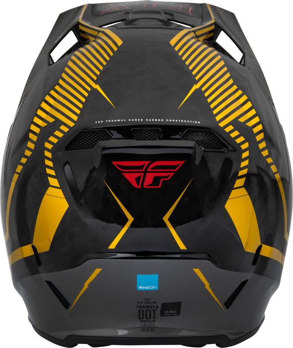 Fly Racing 2023 Adult Formula Carbon Tracer Helmet (Gold/Black, Large)