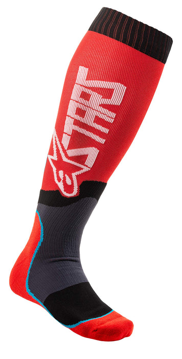 Alpinestars 4701920-32-S Mx Plus-2 Socks Red/White Small