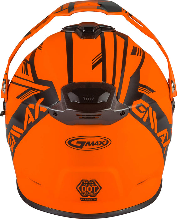 GMAX G2211145 Helmets, Matte Neon Orange Black, Medium