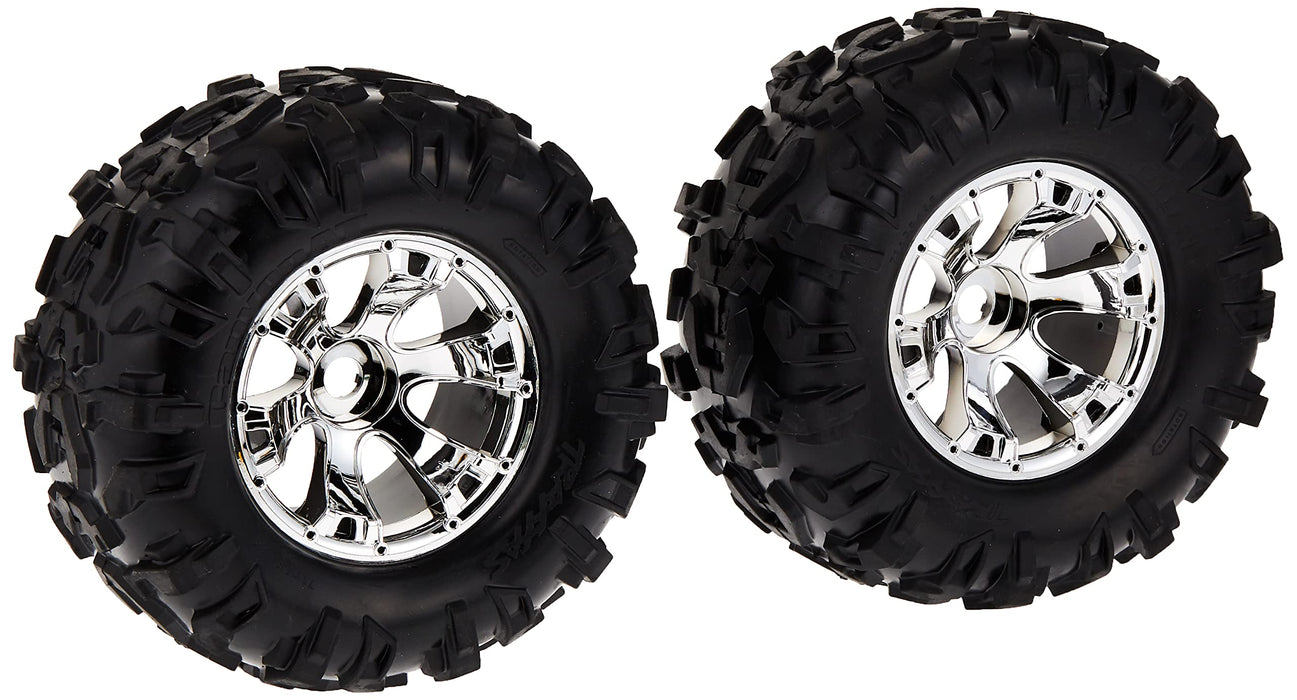 Traxxas 5673 Canyon AT 3.8" Tires on Geode Wheels