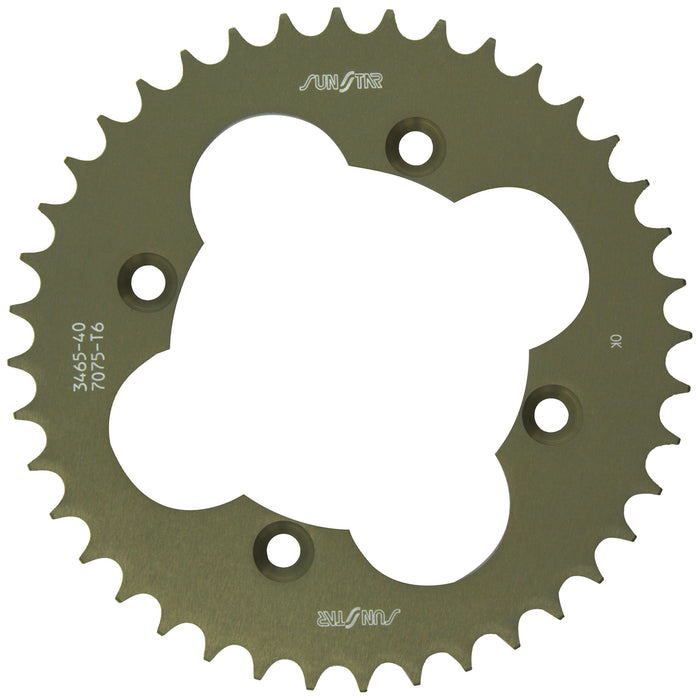 Sunstar 5-346540 Works Triplestar 40-Teeth 520 Chain Size Rear Aluminum Sprocket