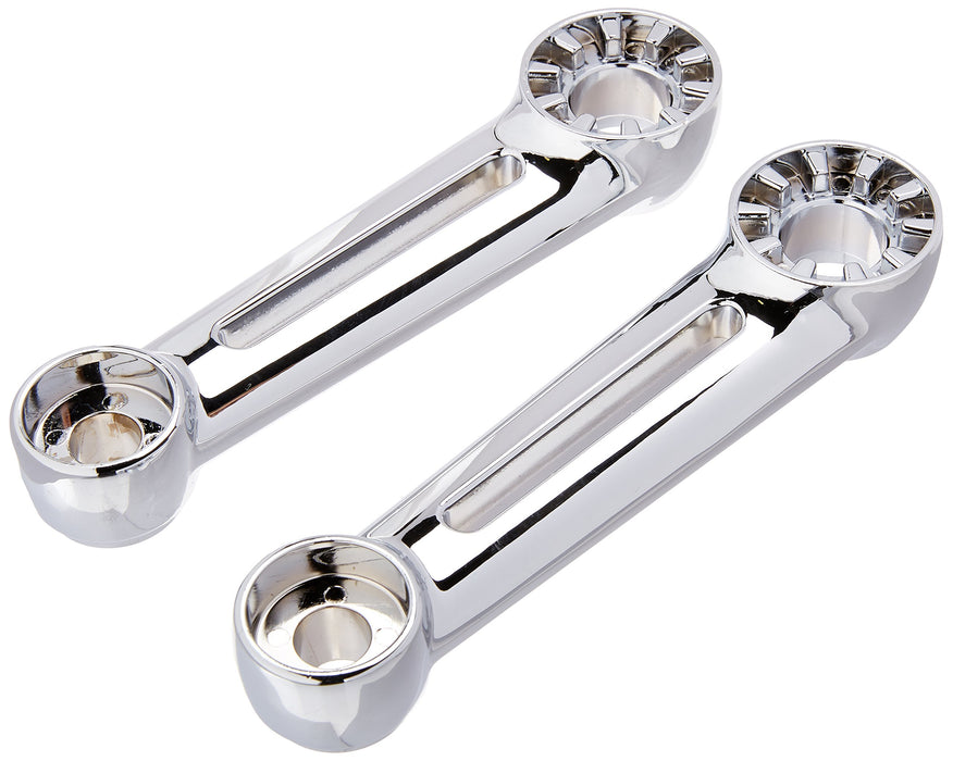 Kuryakyn Motorcycle Foot Control Component: 6" Long Arms For Ergo & Ergo Ii Cruise Mounts, Chrome, 1 Pair 4061