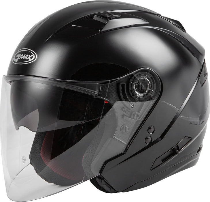 GMAX OF-77 Open-Face DOT Approved Motorcycle Helmet for Motorcycles, Scooters, Mopeds and More (Candy RED SM)