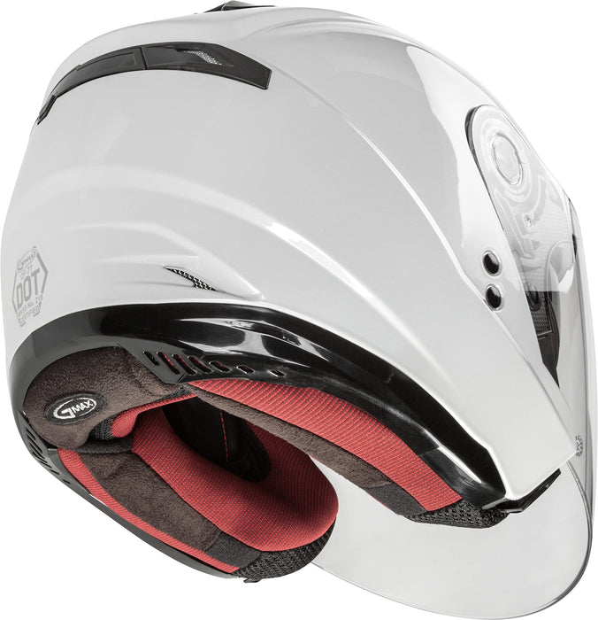 GMAX OF-77 Open-Face DOT Approved Motorcycle Helmet for Motorcycles, Scooters, Mopeds and More (Pearl White 2X)