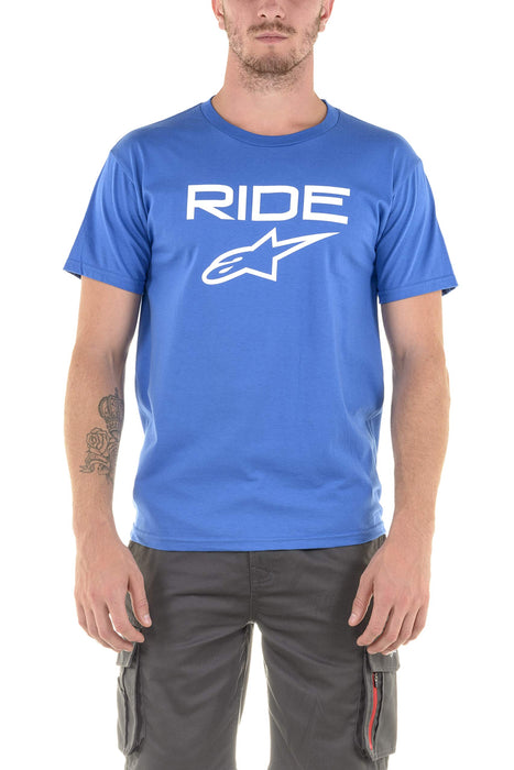 Alpinestars 1038-72000-7920-M Ride 2.0 Tee Royal Blue/White Md