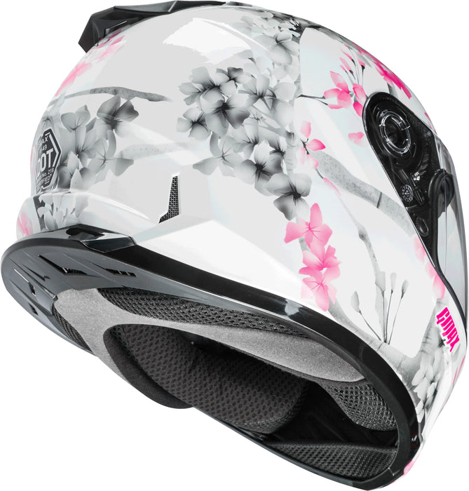 Gmax Ff-49 Full-Face Street Helmet (White/Pink/Grey, Medium) F1496855