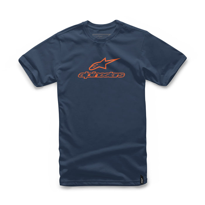 Alpinestars Standard Always Tee Navy/Orange Sm, Multi, one_Size