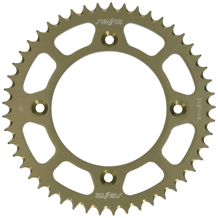 Sunstar 5-248149 Works Triplestar 49-Teeth 428 Chain Size Rear Aluminum Sprocket