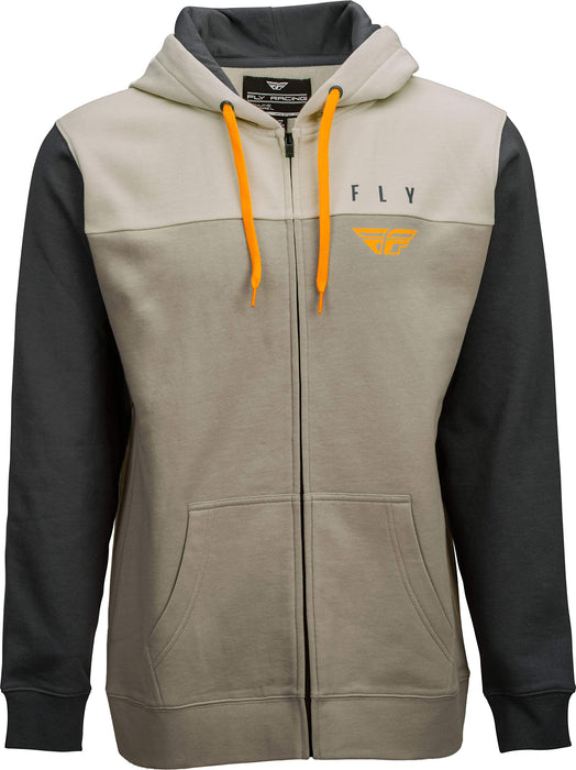 FLY HORIZONTAL ZIP UP HOODIE