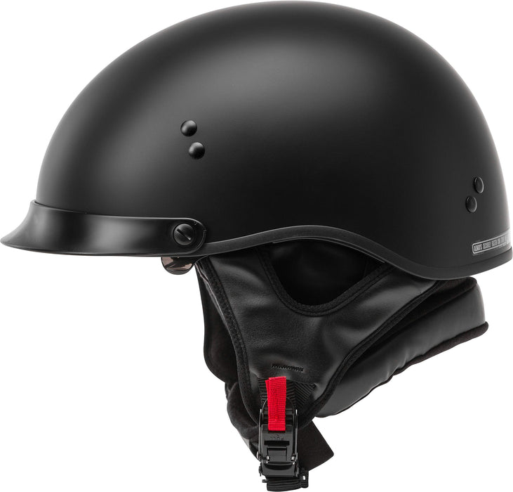 GMAX HH-65 Naked DOT Approved Half Helmet for Motorcycle, Moped, Scooter and More