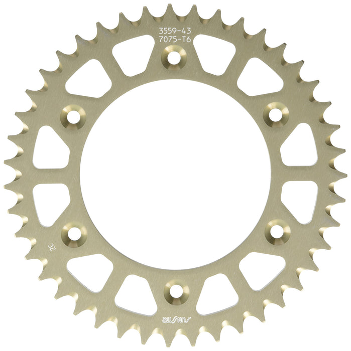 Sunstar 5-355943 Works Triplestar 43-Teeth 520 Chain Size Rear Aluminum Sprocket