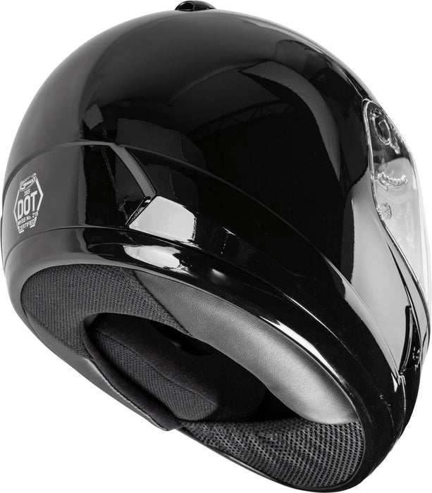 GMAX GM-38, Full-Face Motorcycle Helmet, DOT-Approved for Street Bikes, UTVs and More (Black)