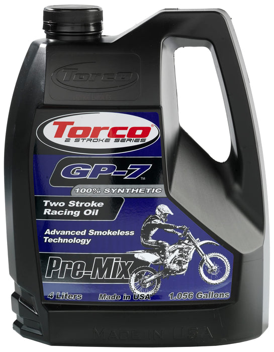 Torco GP-7 2-Stroke Motorcycle Racing Pre-Mix Oil - 4 Liter