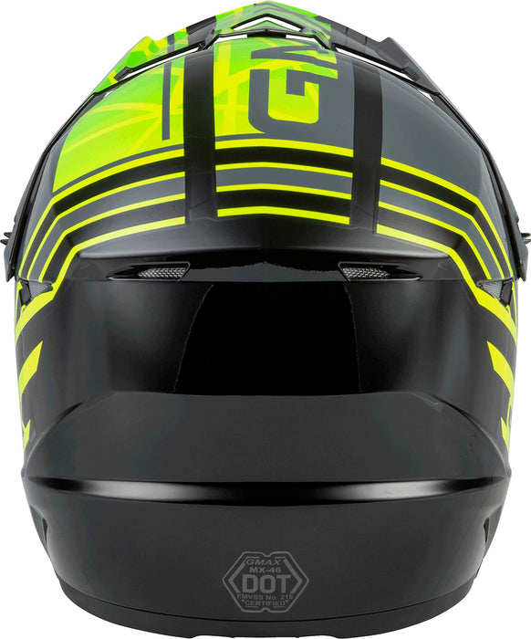 GMAX MX-46 Mega DOT Approved Full-Face Motorcycle Helmet for Off Road Riding and Racing