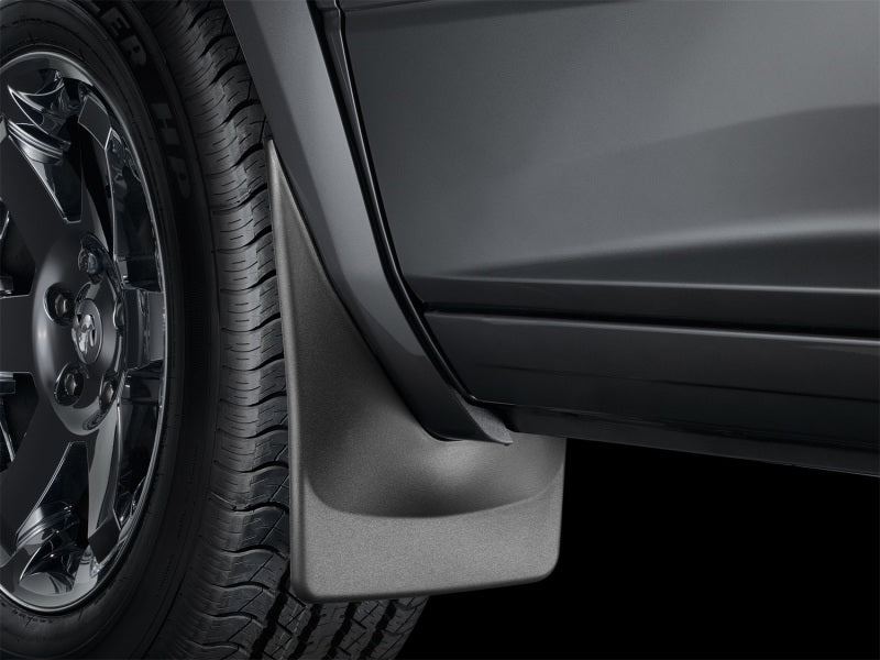 WeatherTech 19+ compatible with Jeep Cherokee No Drill Mudflaps Standard Fender Flares Black 110064-120095