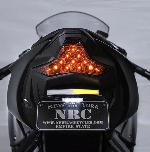 New Rage Cycles Fender Eliminator Kit (Standard Style/with Turn Signals) Compatible with 19-21 Kawasaki ZX636