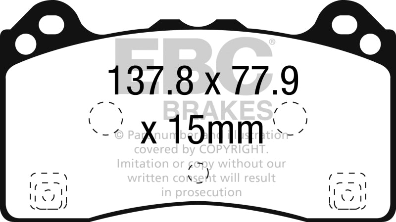 Ebc Greenstuff Brake Pad Sets DP22274