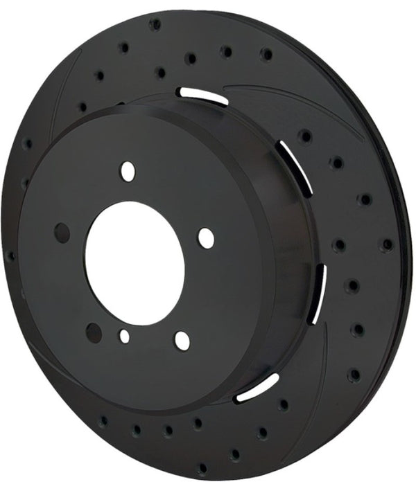 Wilwood Rotor-2.31in Offset-SRP-BLK-Drill-RH 12.19 x .810 5x4.75in BC 160-8744-BK